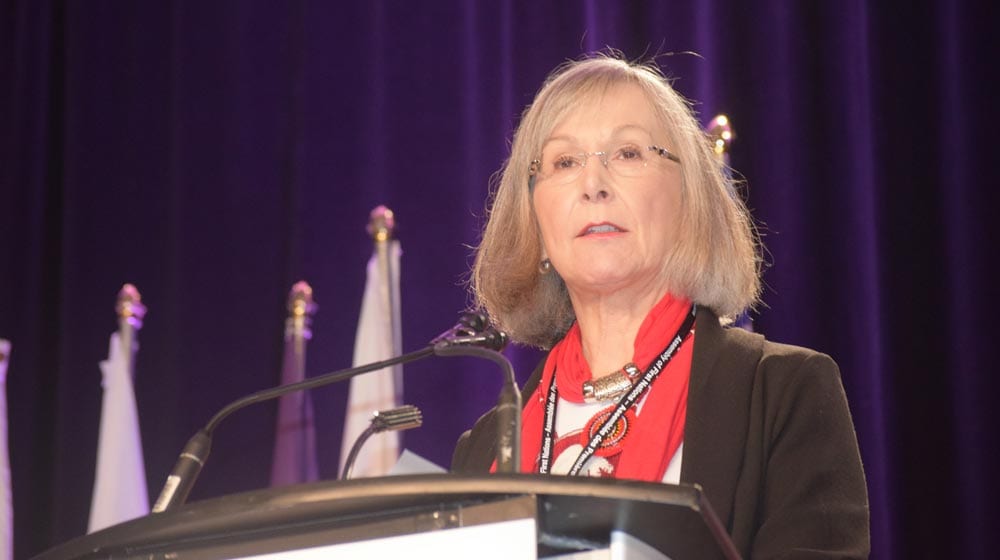 Marion Buller is the chief commissioner of the National Inquiry into Missing and Murdered Indigenous Women and Girls. Photo: APTN News