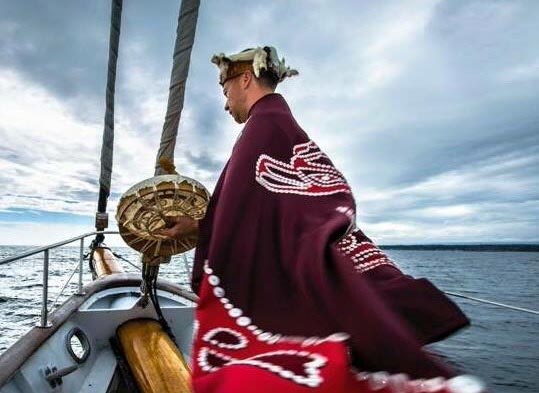Hereditary Chief Ernest Alfred of 'Namgis First Nation. Photo courtesy Sea Shepherd Conservation