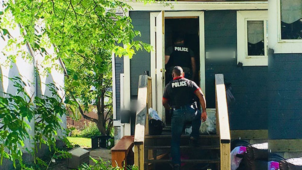 McDougall said his unit does not visit a trap house to break up a party, it is only to recover any missing children and youth. Photo: Martha Troian/APTN Investigates