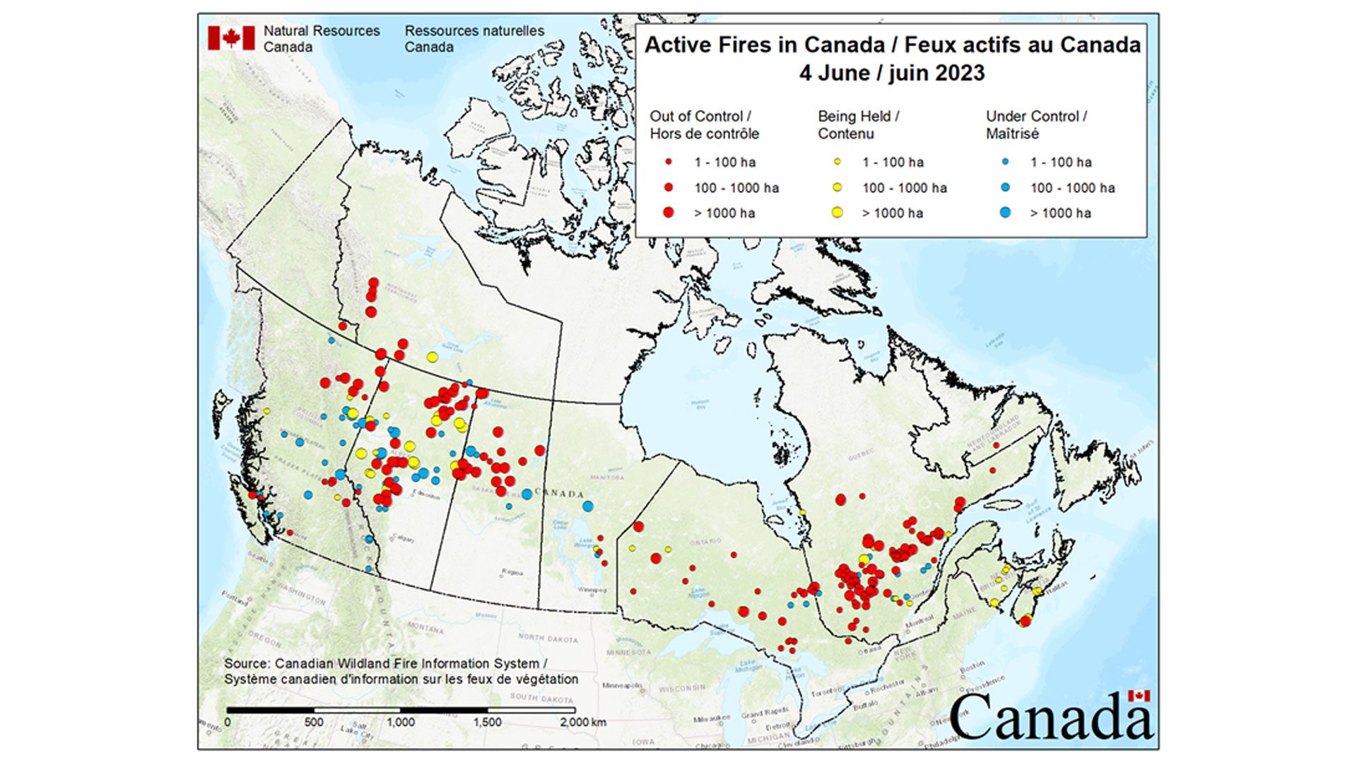 Active Wildfires In Canada 2023