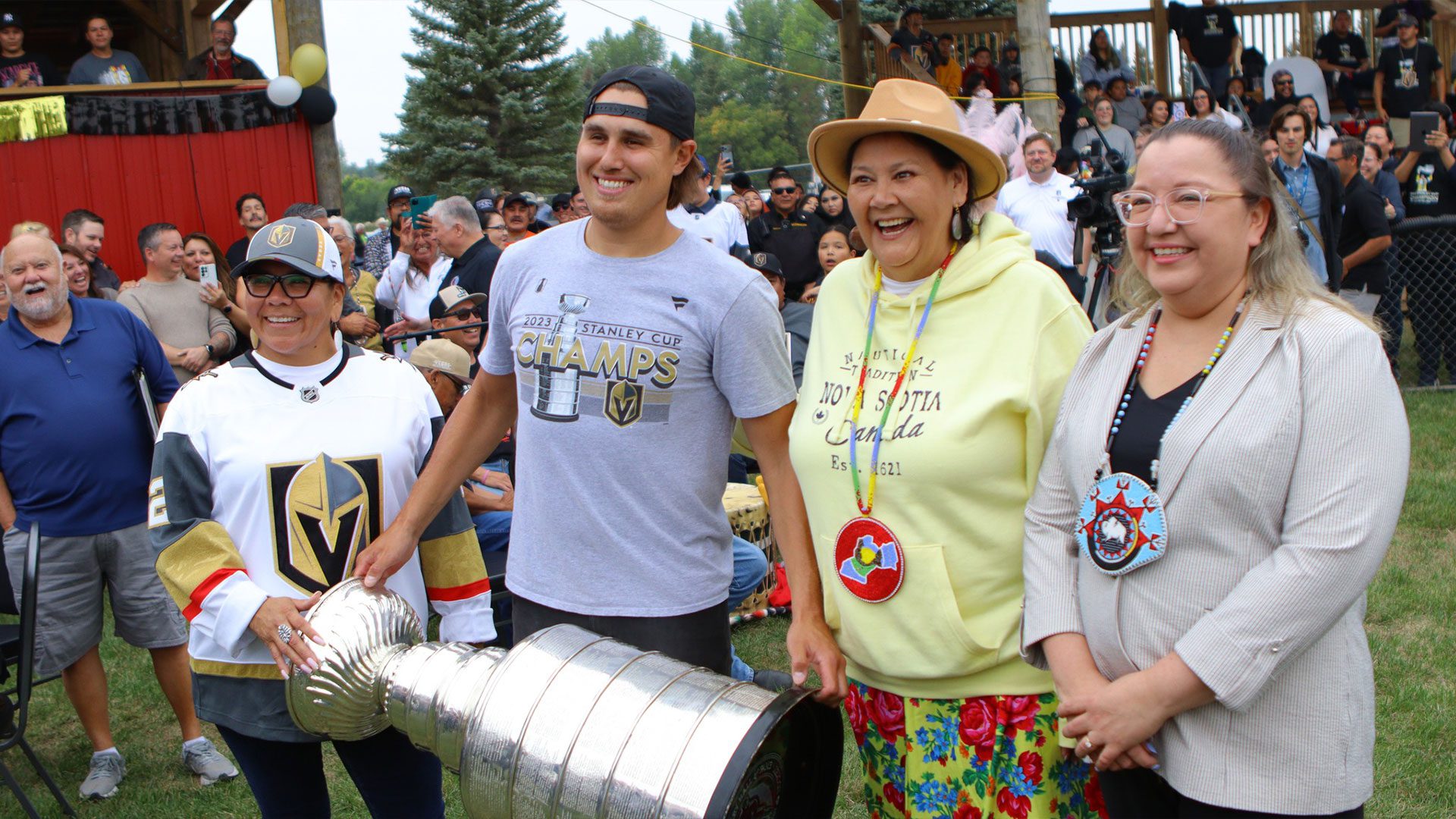 Pride in the valley': Manitoba First Nation celebrates Zach Whitecloud's Stanley  Cup win